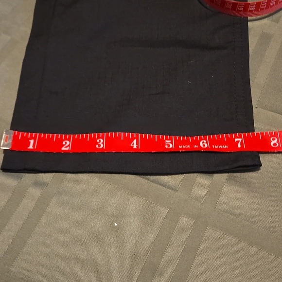 W "Multi-Bag" Unisex Black Ripstop Stretch Waist Tactical Cargo Pants Size L - Picture 14 of 16